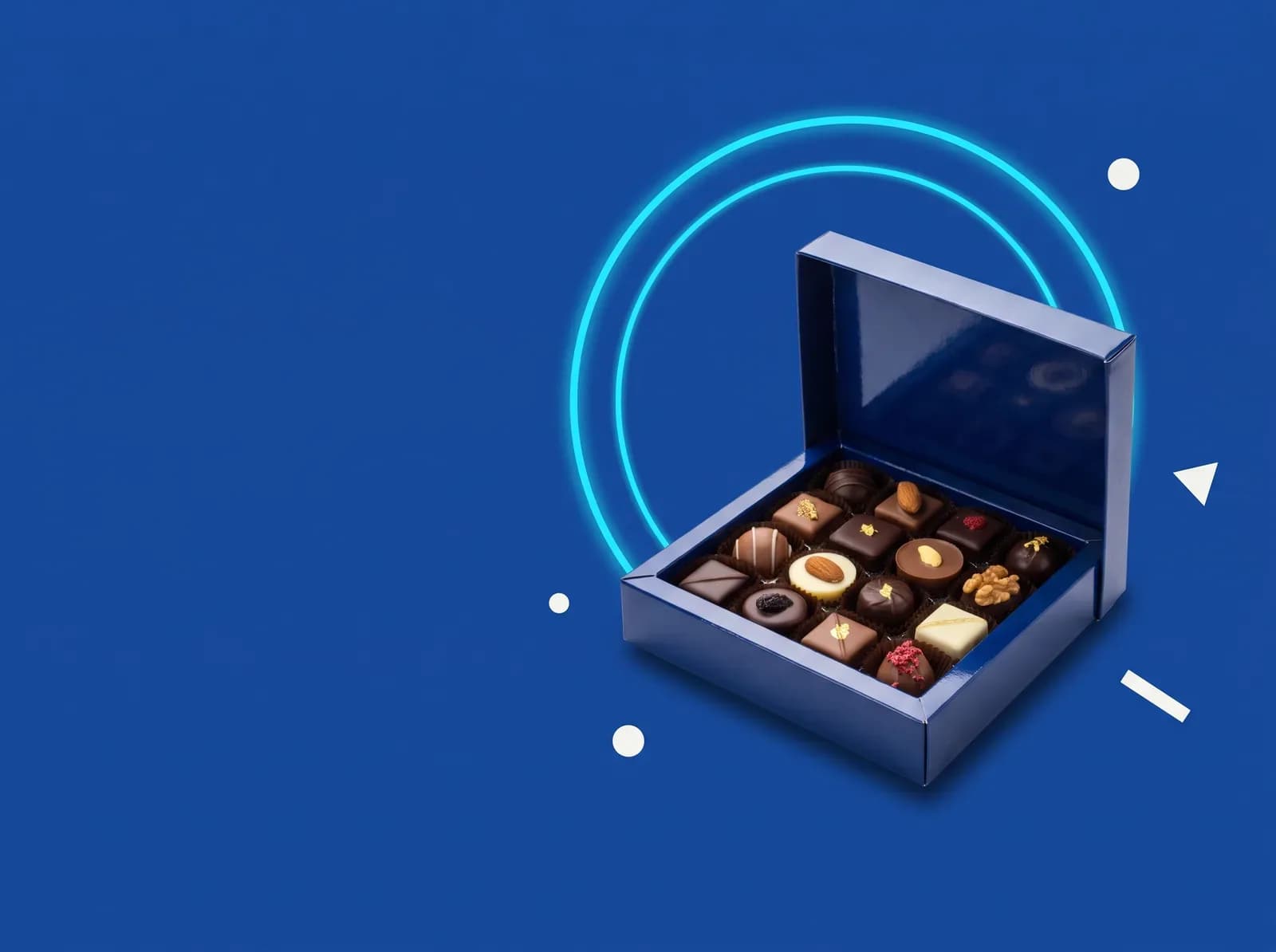 Illustration : couverture de l’étude de cas Chocolaterie & alimentaire, sur fond bleu Kliyani
